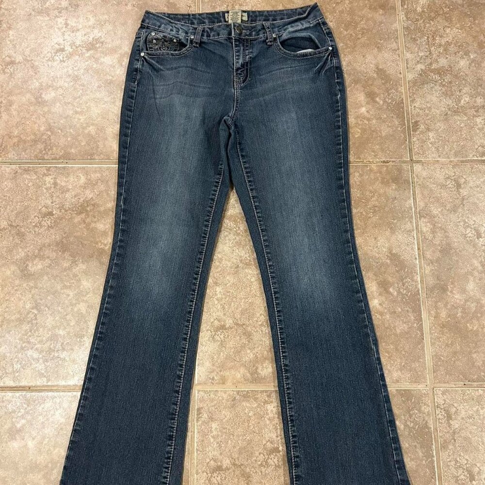 Earl Jean Women's Blue and Navy Jeans